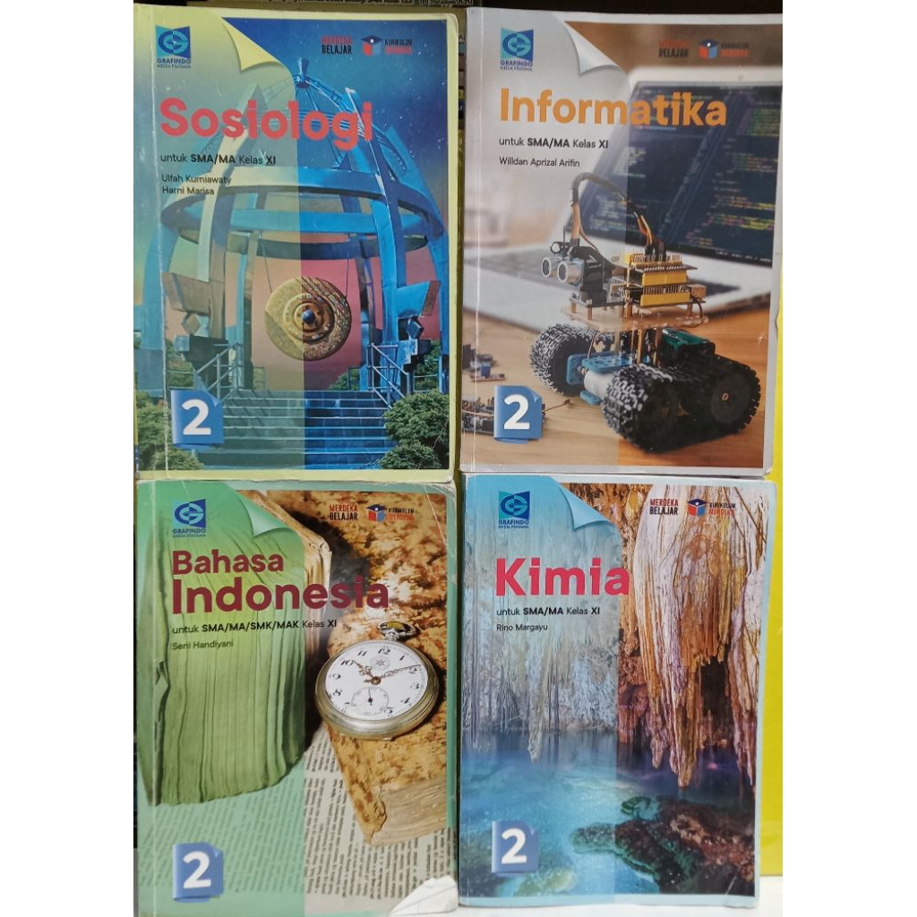 BUKU PAKET BAHASA INDONESIA , INFORMATIKA , KIMIA , SOSIOLOGI UNTUK SMA KELAS 11 KURIKULUM MERDEKA G
