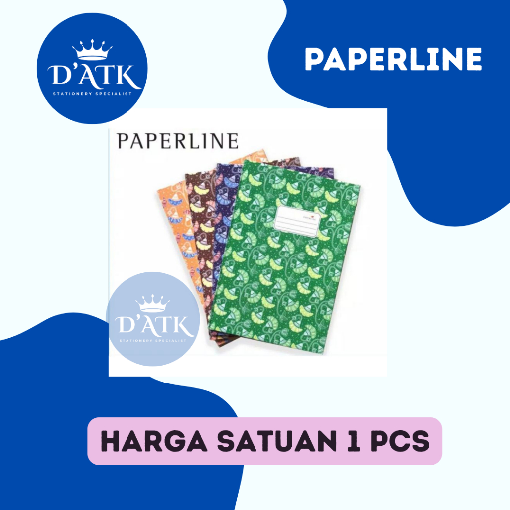 

Buku Tulis , Buku Akuntansi , Buku Logbook Hardcover Folio Paperline 100 Lembar dan 200 Lembar Harga Satuan (1PCS)