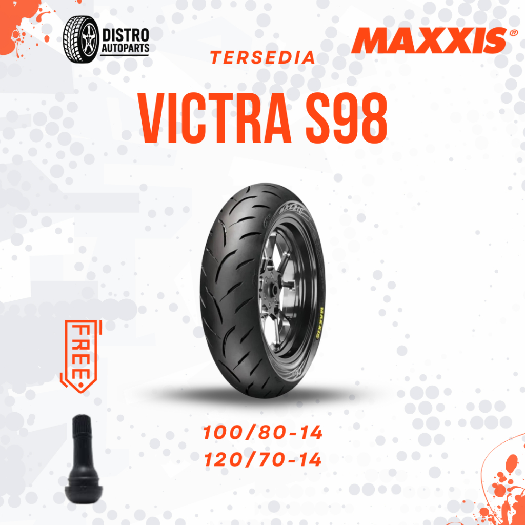Ban motor PCX 150 Vario 160 Maxxis Victra Ring 14 Depan Belakang 100/80 120/70 Tubles