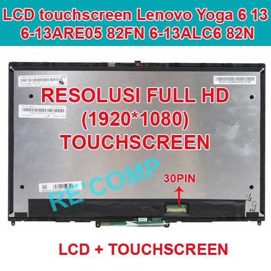 LAYAR LED LCD touchscreen Lenovo Yoga 6 13 6-13ARE05 82FN 6-13ALC6 82N