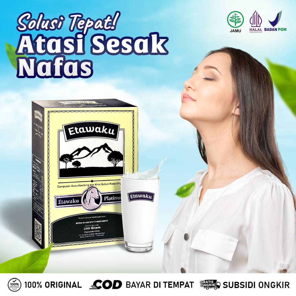 

ETAWAKU PLATINUM - Susu Kambing Bubuk Original Untuk Masalah Pernafasan dan Sendi