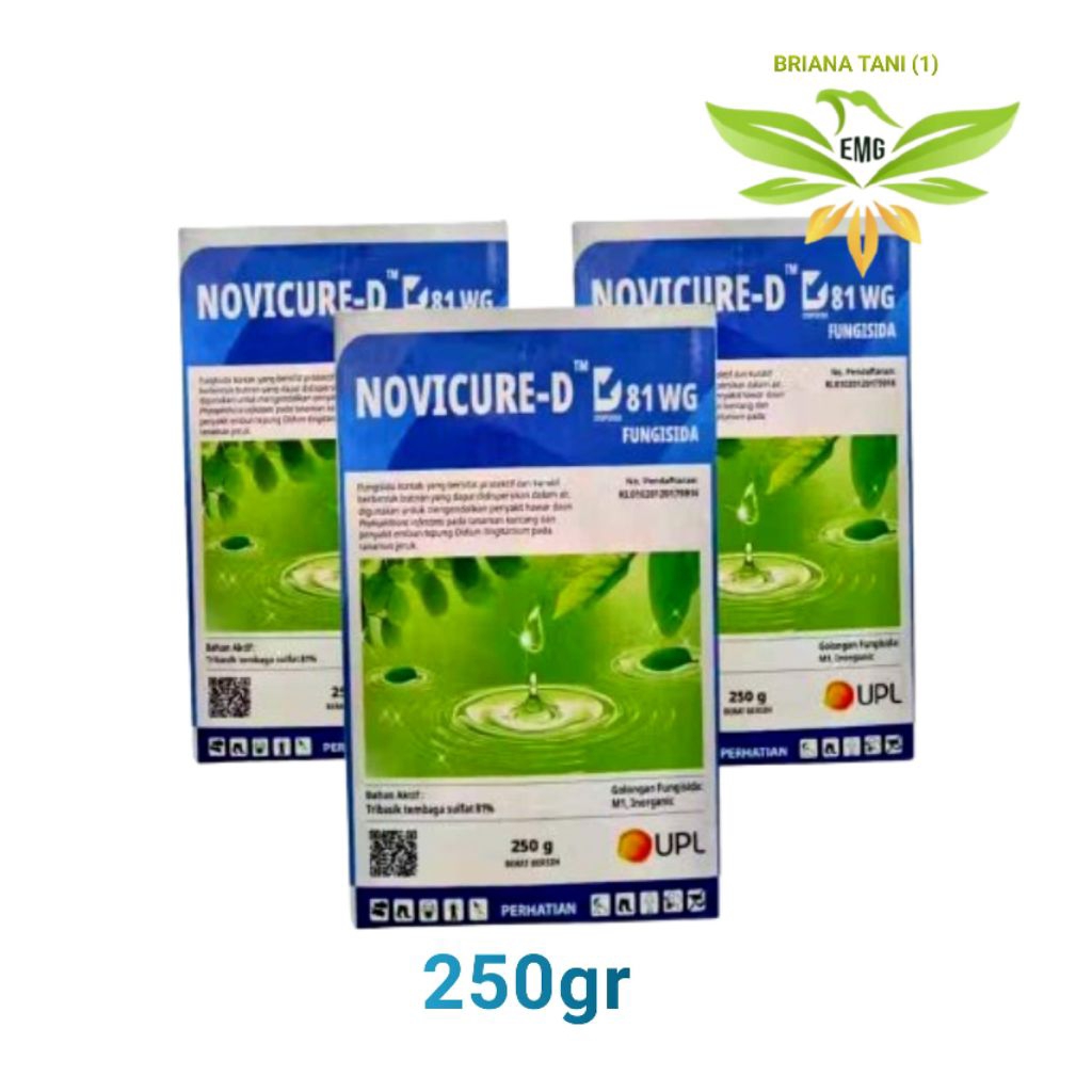 Novicure-D WG 81 250gr Tribasik Tembaga Sulfat 81% Bakterisida Fungisida UPL