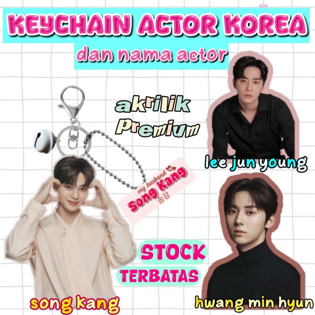 [PO] Keychain My Husband K-Drama Actor Korean by Pinchie Pop/Acrylic Premium dan Nama Aktor Acrylic 
