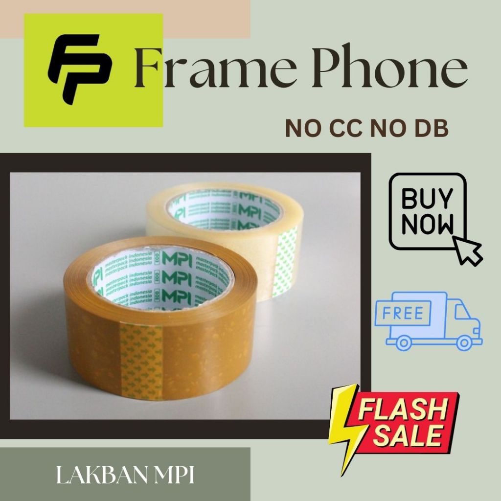 

Lakban MPI 45mm x 100yard - Resmi MPI 1pcs