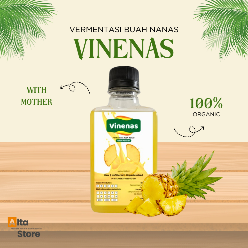 

Cuka Nanas Vinenas Bantu Turunkan Kolesterol Asam Urat Darah Tinggi dan Diabetes 200ml