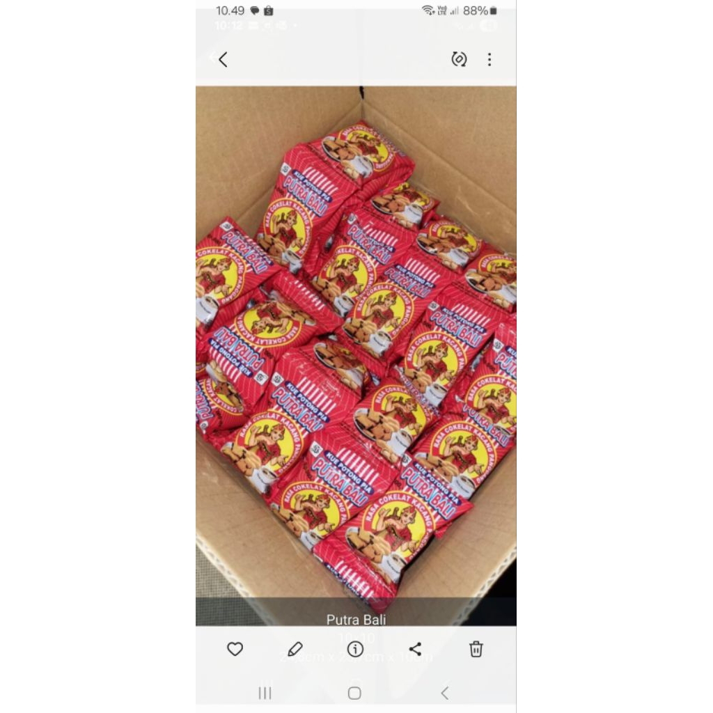 

PIA snack putra bali grosir murah isi 100pc 1 dus
