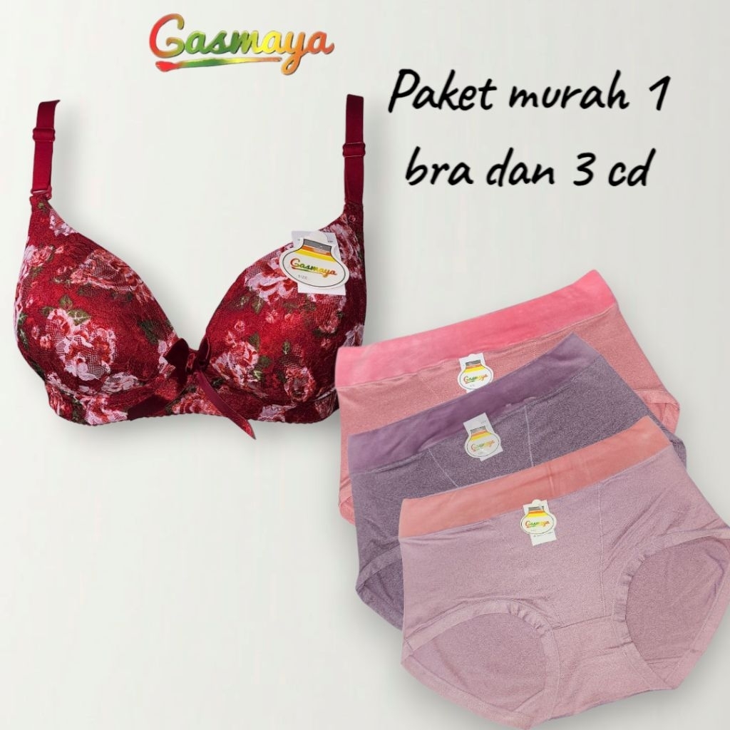 GASMAYA 3384, 358 | Bra & CD paket bundling 4 pcs