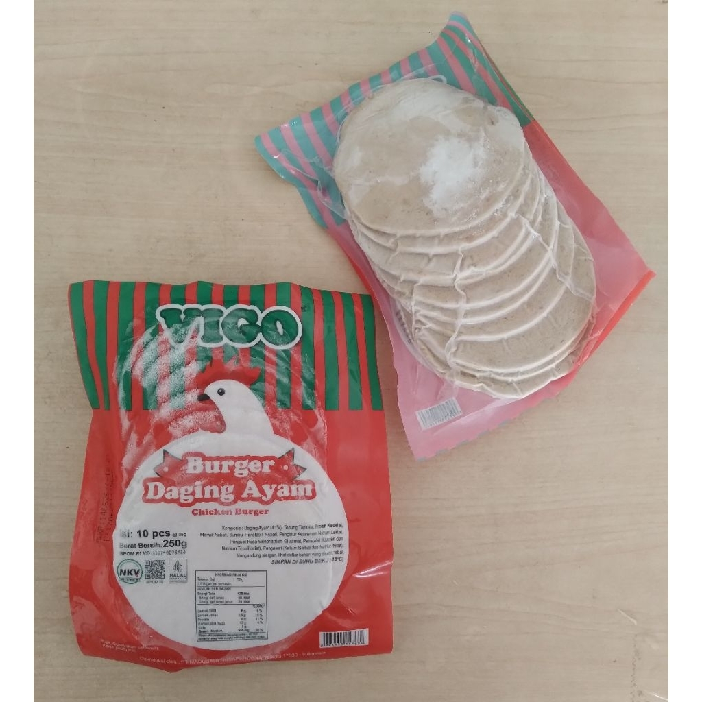 

Vigo burger ayam 250gr