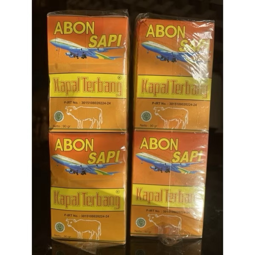 

Abon sapi kapal terbang 1pack isi 10pcs / Abon sapi kotak 90gram
