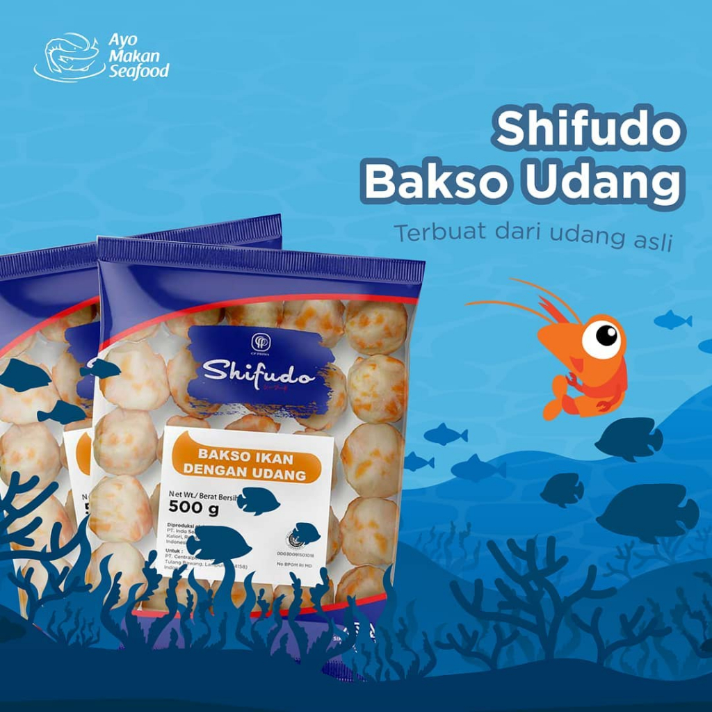 

SHIFUDO Bakso Udang - Shrimp Ball 200gram 500gram Shifudo - Kheiza Frozen