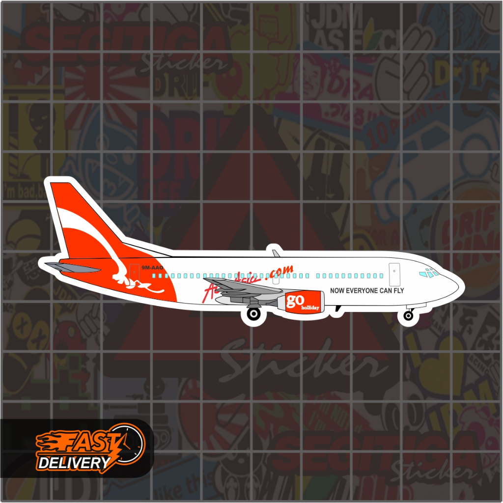 

Sticker Air Asia Plane Ukuran 8.5 x 3 Cm