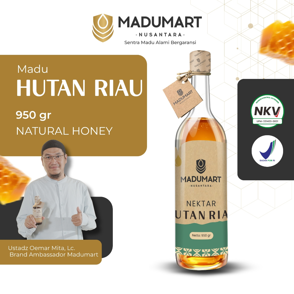

Madu Asli Nektar Hutan Riau MaduMart 100% Alami Raw Honey Bantu Meningkatkan Stamina Dan Kekebalan Tubuh