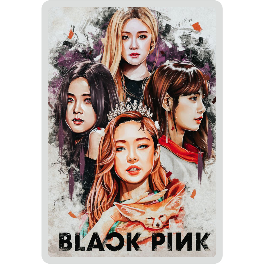 

Sticker Blackpink Embos 3D – Desain BP-G04 Full Member Art | Bahan PVC Anti Air