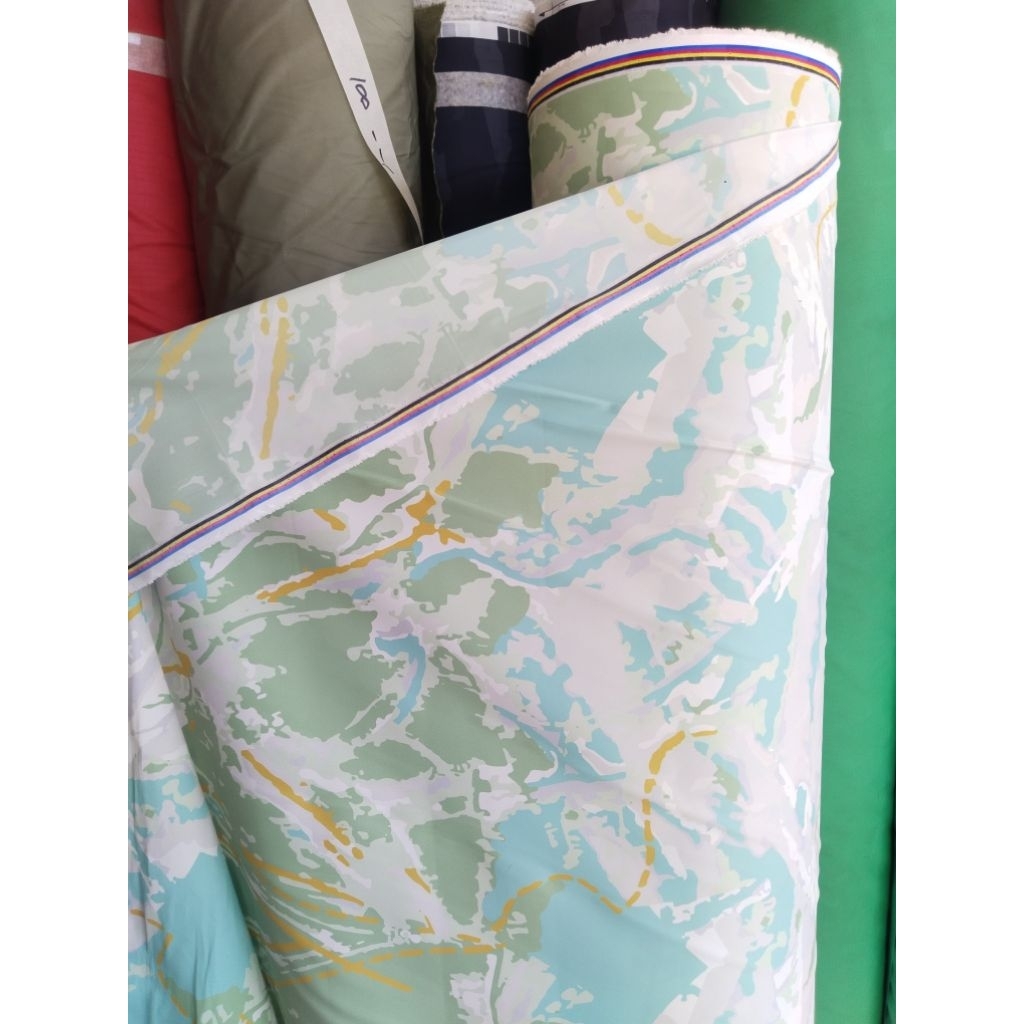 despo motif loreng abstrak korea buat celana pantai daun  tales