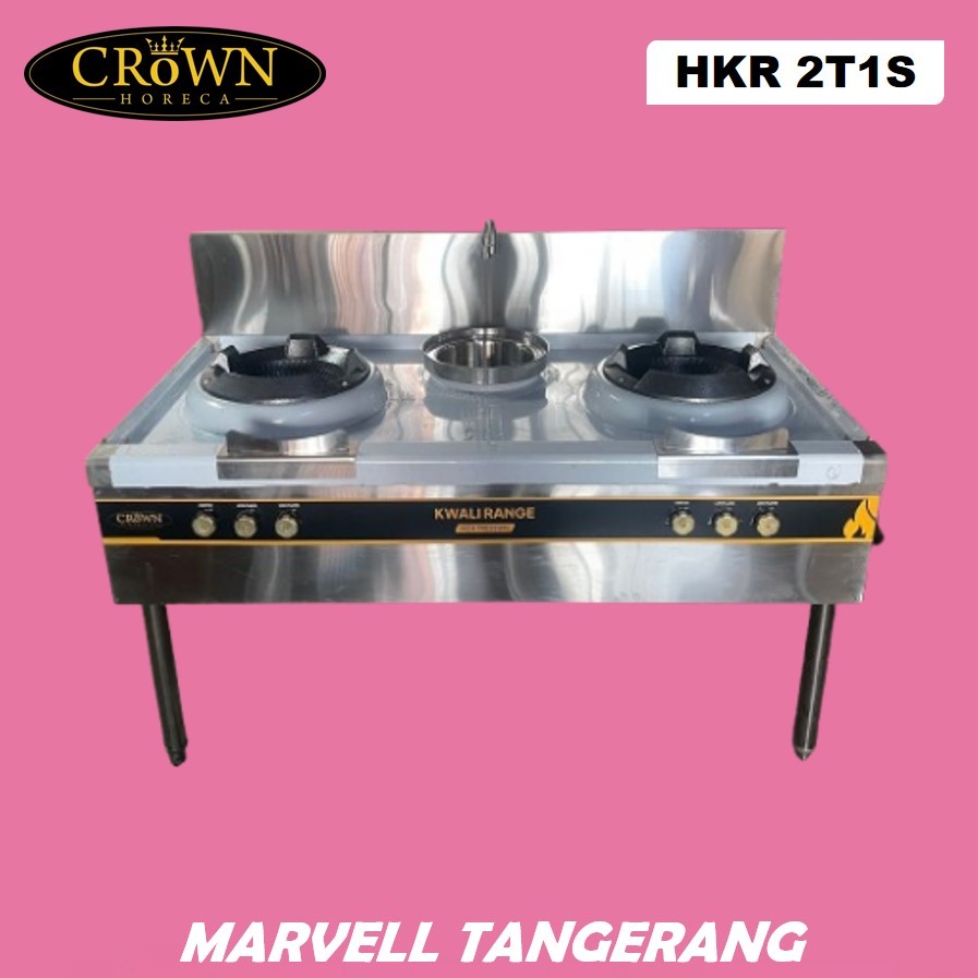 CROWN HORECA HKR-2T1S Kwali Range 2 Tungku 1 Soupring High Pressure