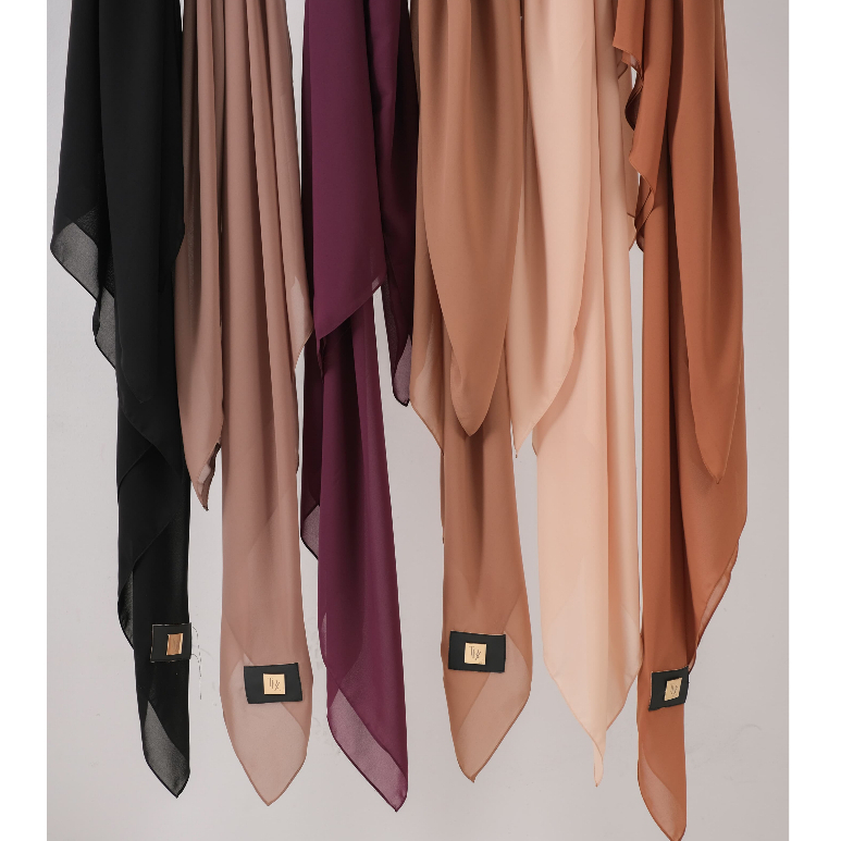 TRZ - Scarf Square Sabi - Hijab segiempat syari - Scarf 140x140 cm