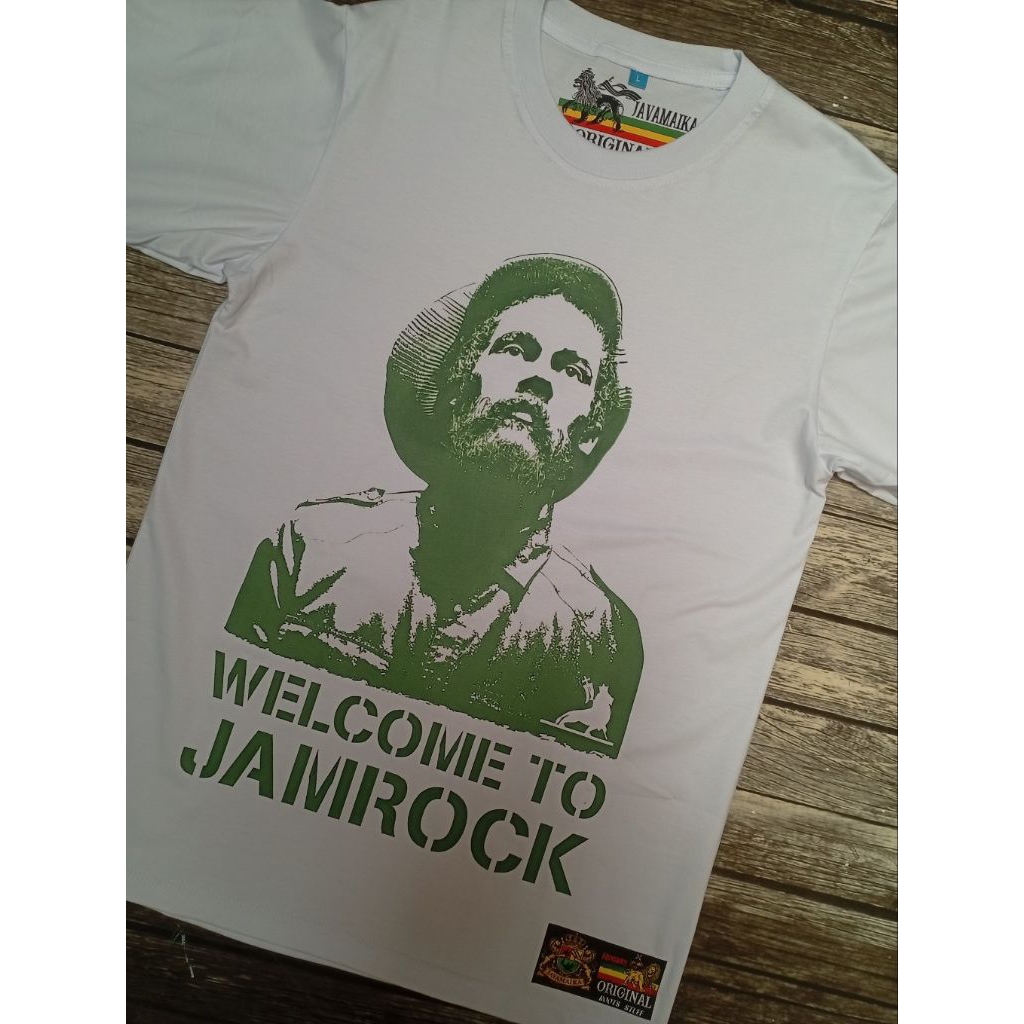 Kaos Damian Marley Jr Gong Welcome to JamRock Javamaika Original Rasta Apparel