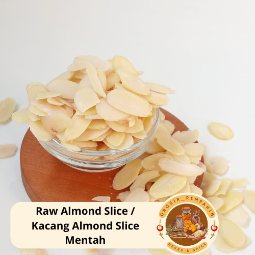 

Raw Almond Slice / Kacang Almond Slice Mentah