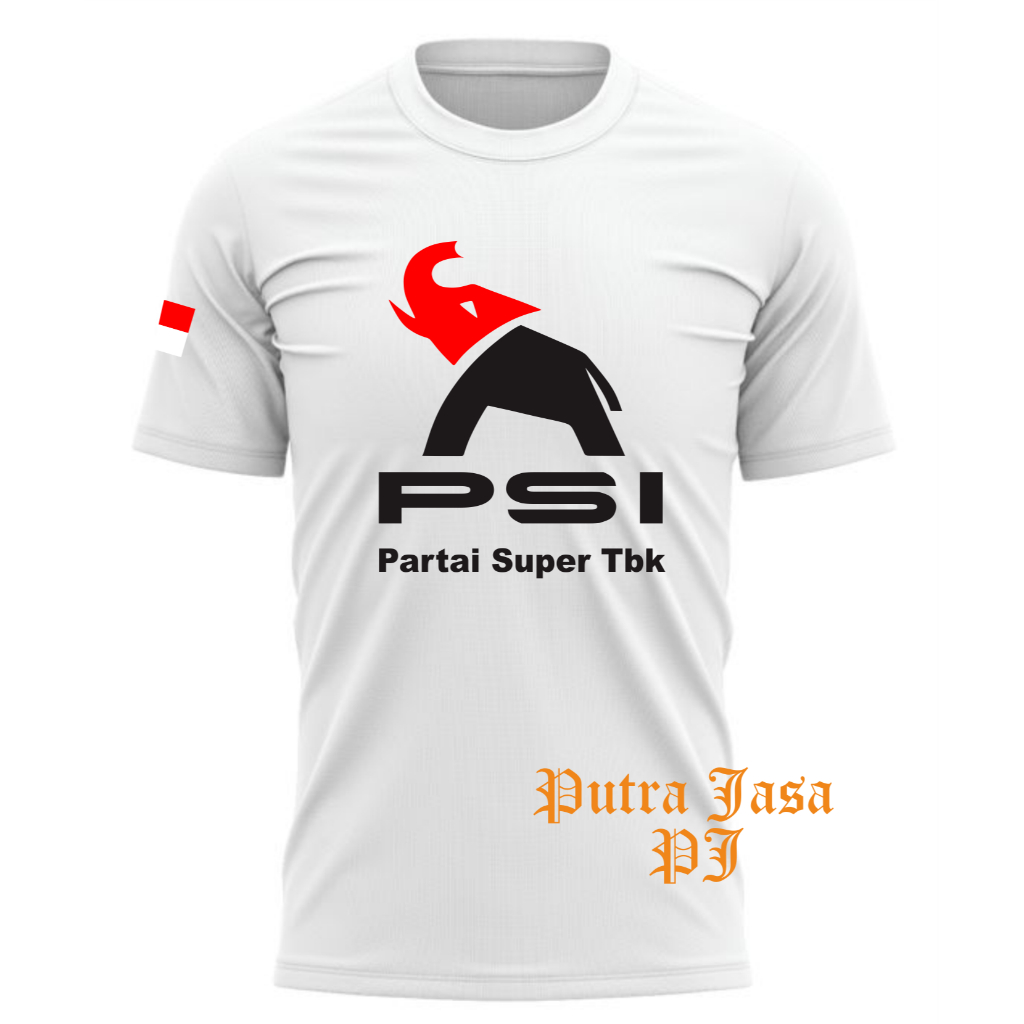 T-shirt PSI Partai SUper Tbk Logo baru Cotton Combed 24s distro/Kaos PSI terbaru