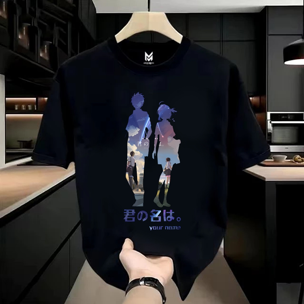 T-Shirt Baju Lengan Pendek 24s DTF " Anime Kimi No Nawa Your Name  "