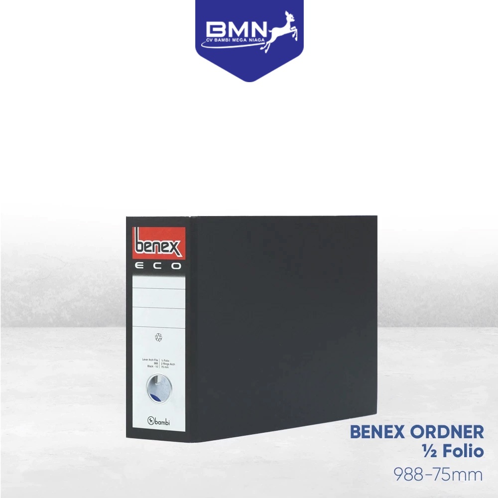 

Benex Eco Ordner Voucher Half Size JUMBO SIZE 75 mm Paper Lever Ach File Folio kode 988