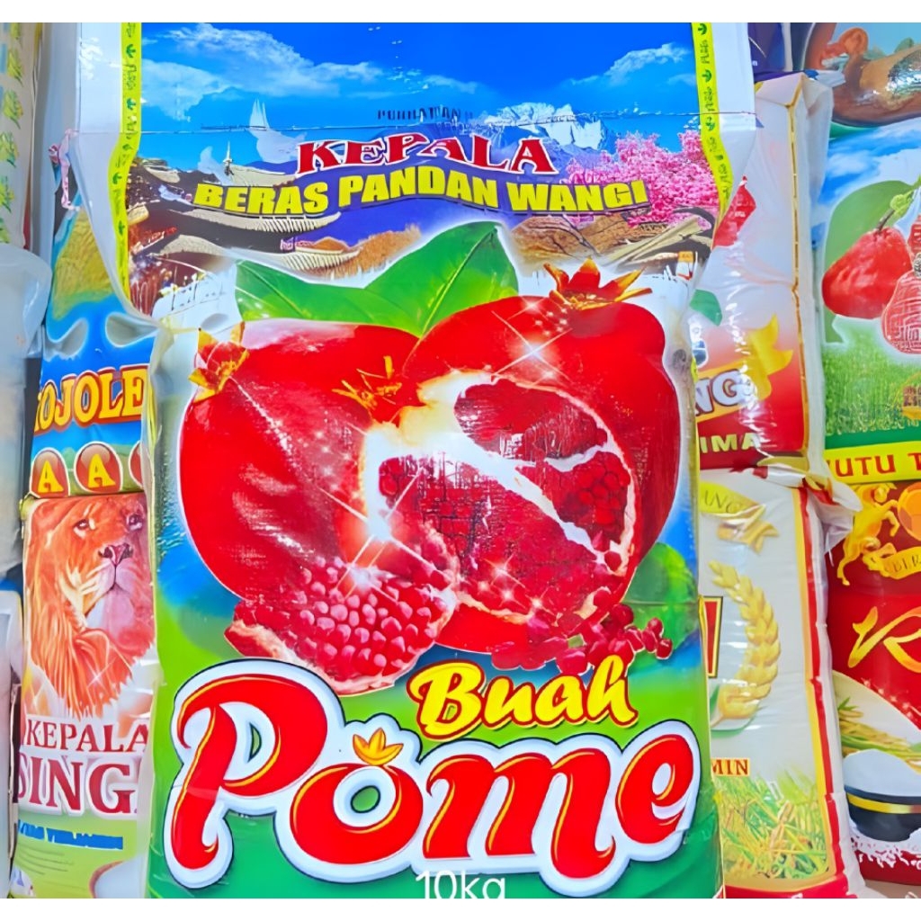 

beras cap buah pome 10kg pandan wangi asli