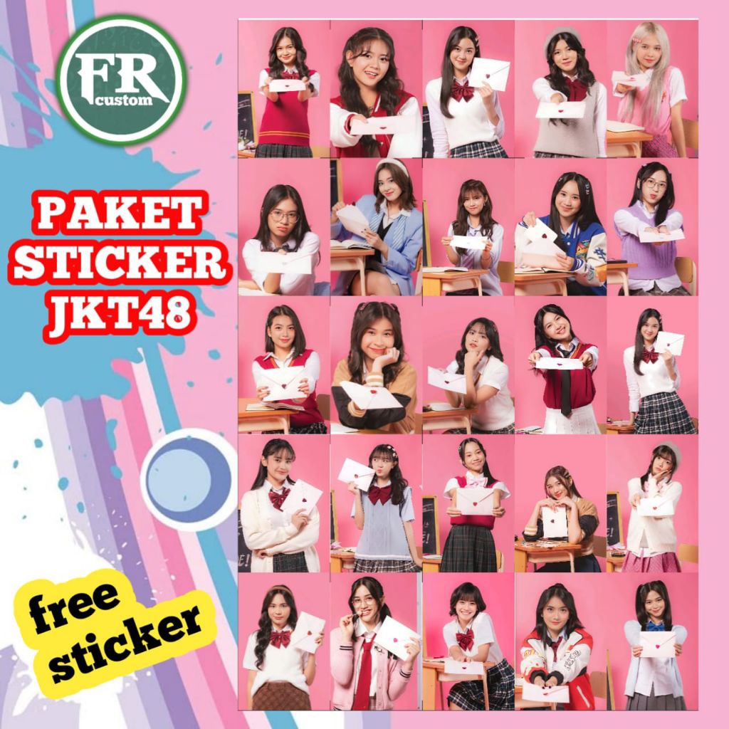 

Stiker JKT48 25 Pcs Love Letter Terbaru - Sticker Member JKT 48 Termurah