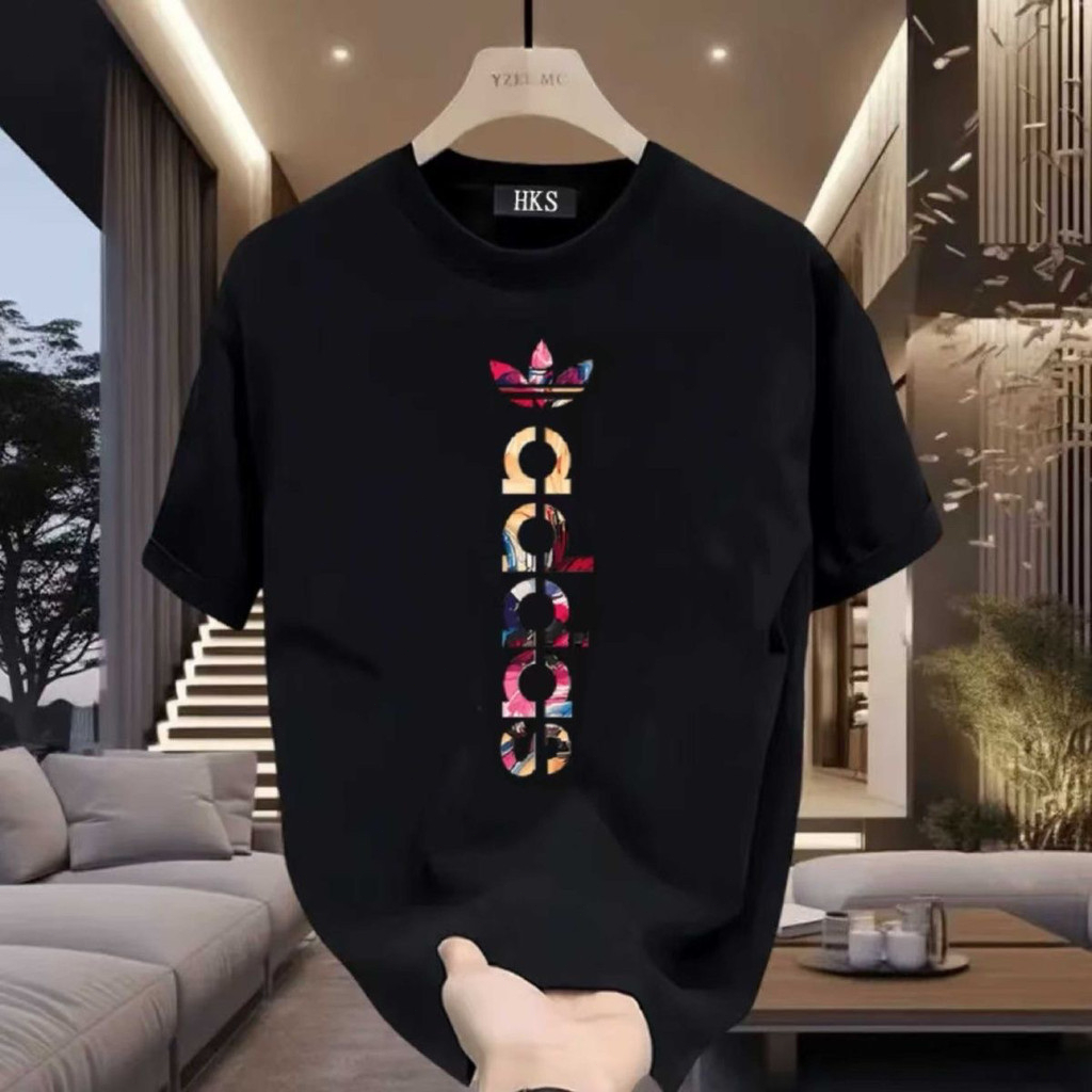 kaos Adidas Kaos Oversize Pria Wanita Unisex 100% Original - Cotton Heavyweight Lengan Pendek Couple