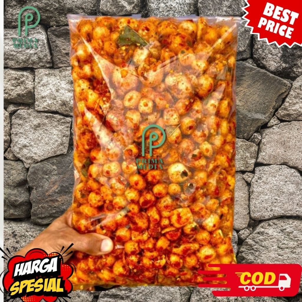 

KERUPUK CIMOL PEDAS DAUN JERUK RASA MAKNYUS