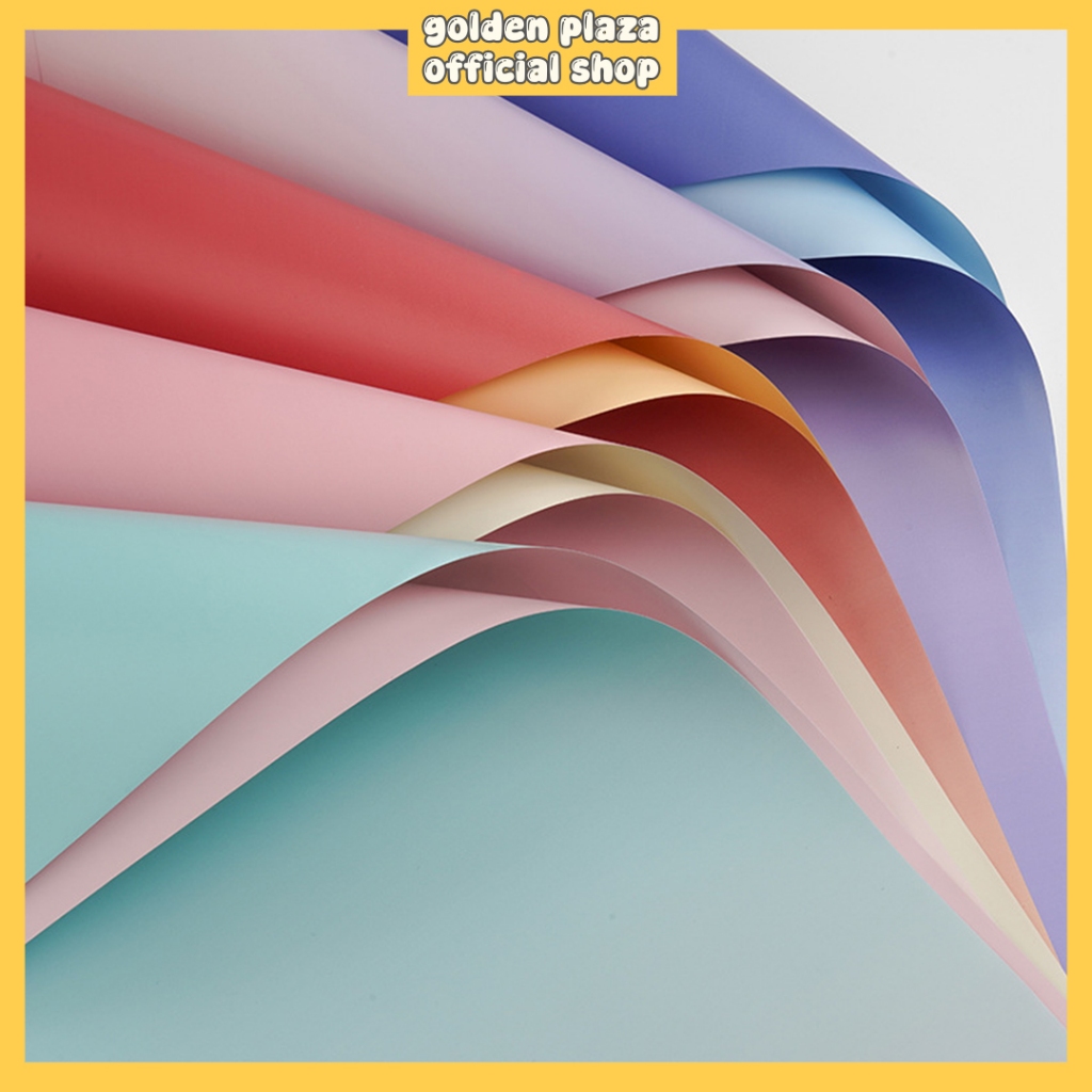 

20 LEMBAR KOREAN FLOWER WRAPPING PAPER GRADIENT COLOR KERTAS BUKET CELLOPHANE GRADASI KB6174