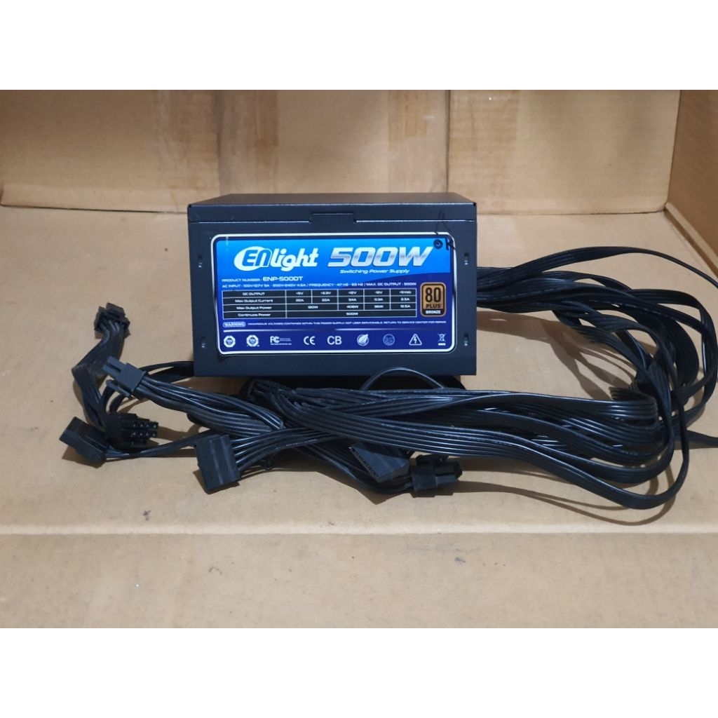 psu enlight 500w 80+ bronze, power supply enlight 500w pure, normal