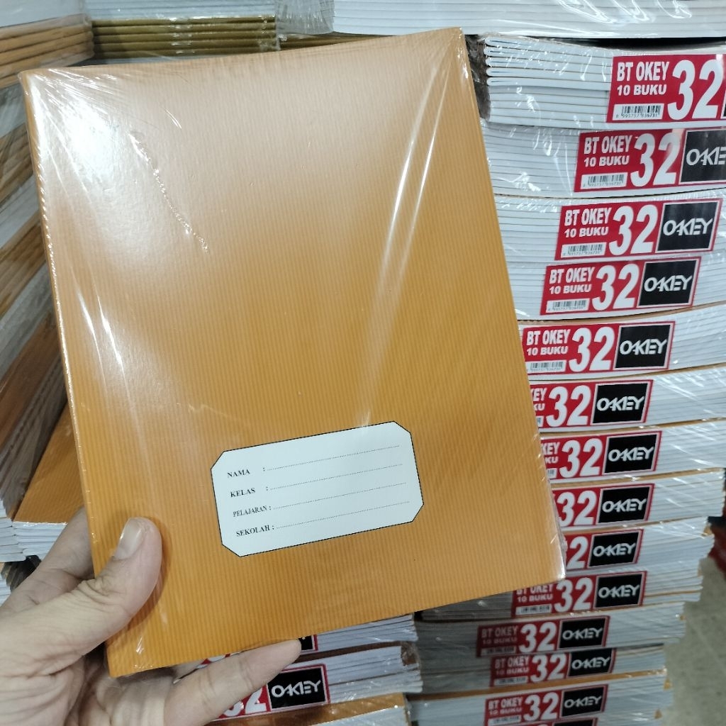 

Buku Tulis Kraft Okay 38 Lembar/ Perpak isi 10 pcs
