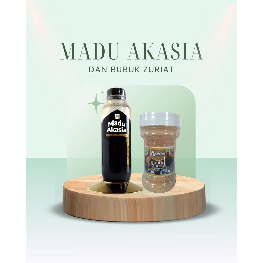 

madu akasia + serbuk zuriat promil