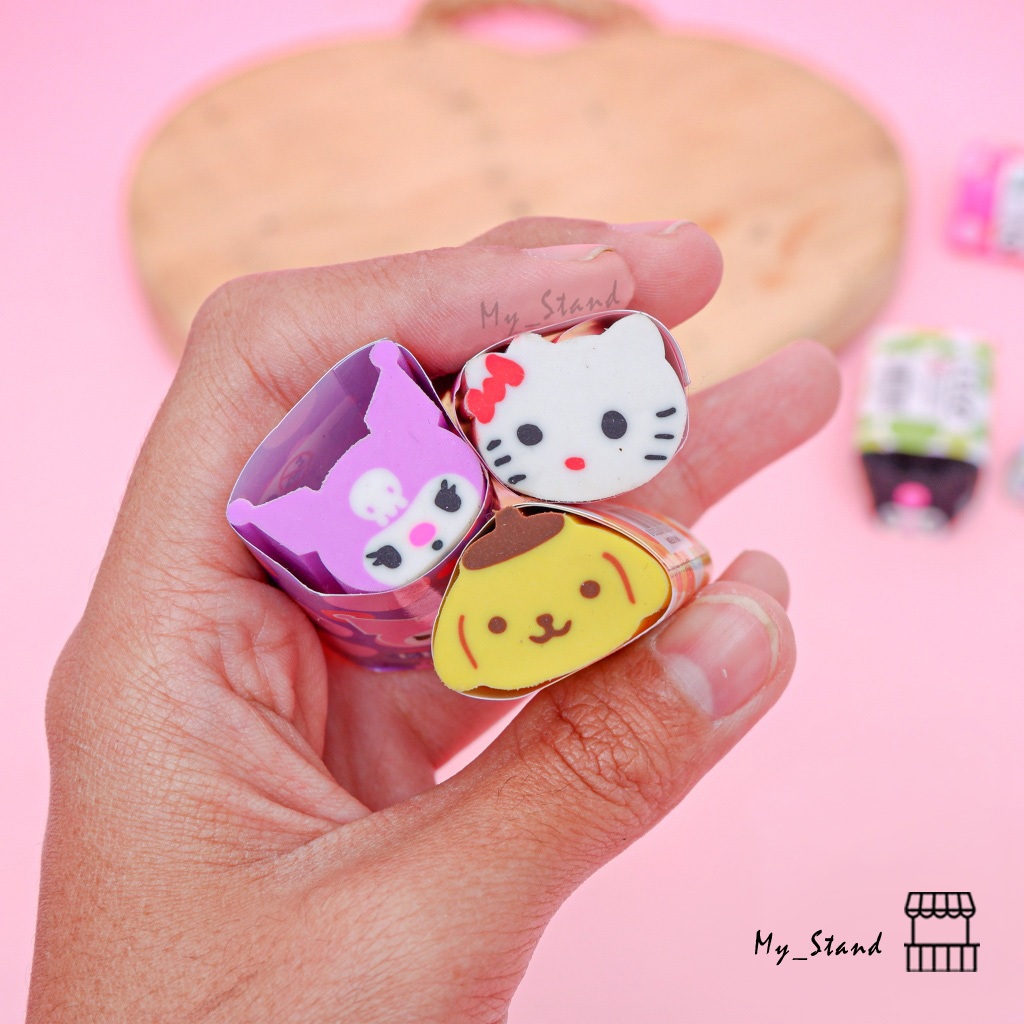

Penghapus 3D Lonjong Sanrio ER-1242 Eraser 2D Hapusan Pensil Setip Kuromi My Melody Cinnamoroll