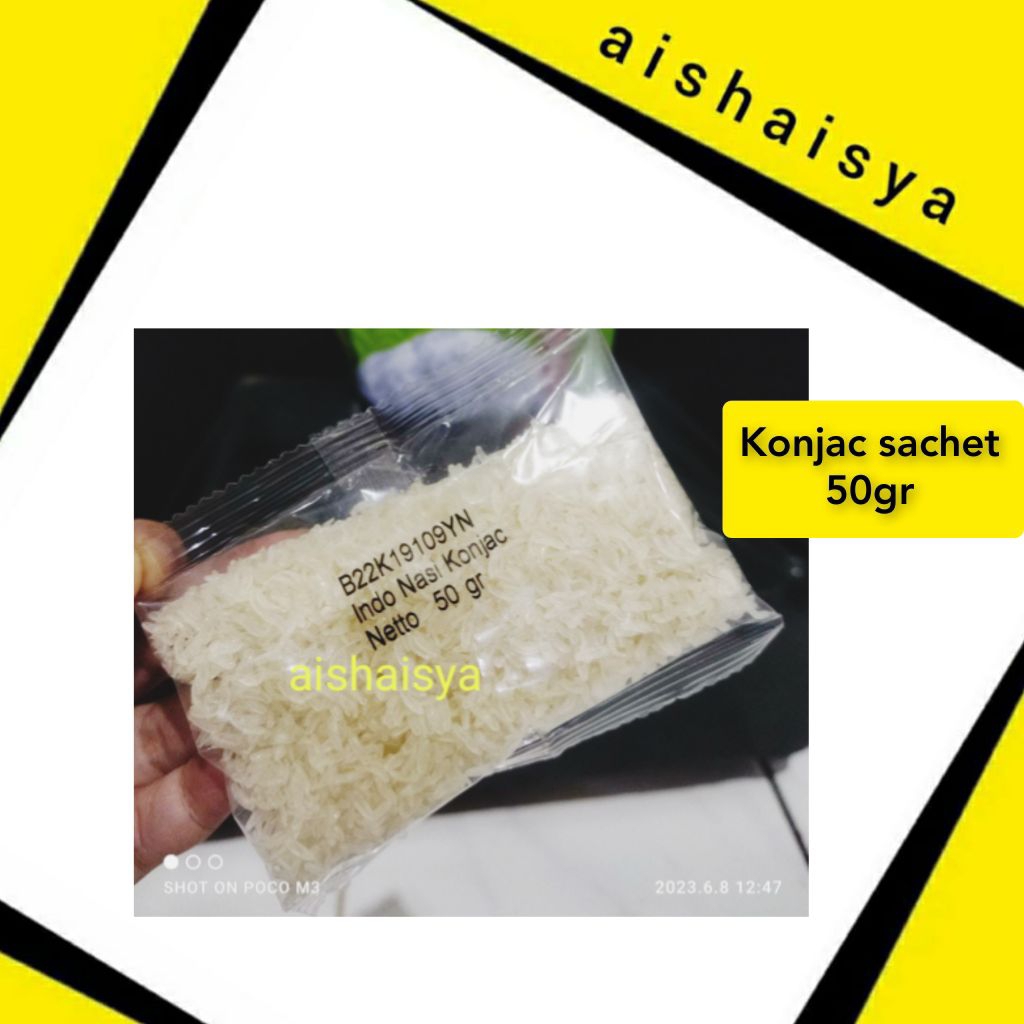 

Indo Nasi Konjac Beras Porang Sachet 50 gr Instan