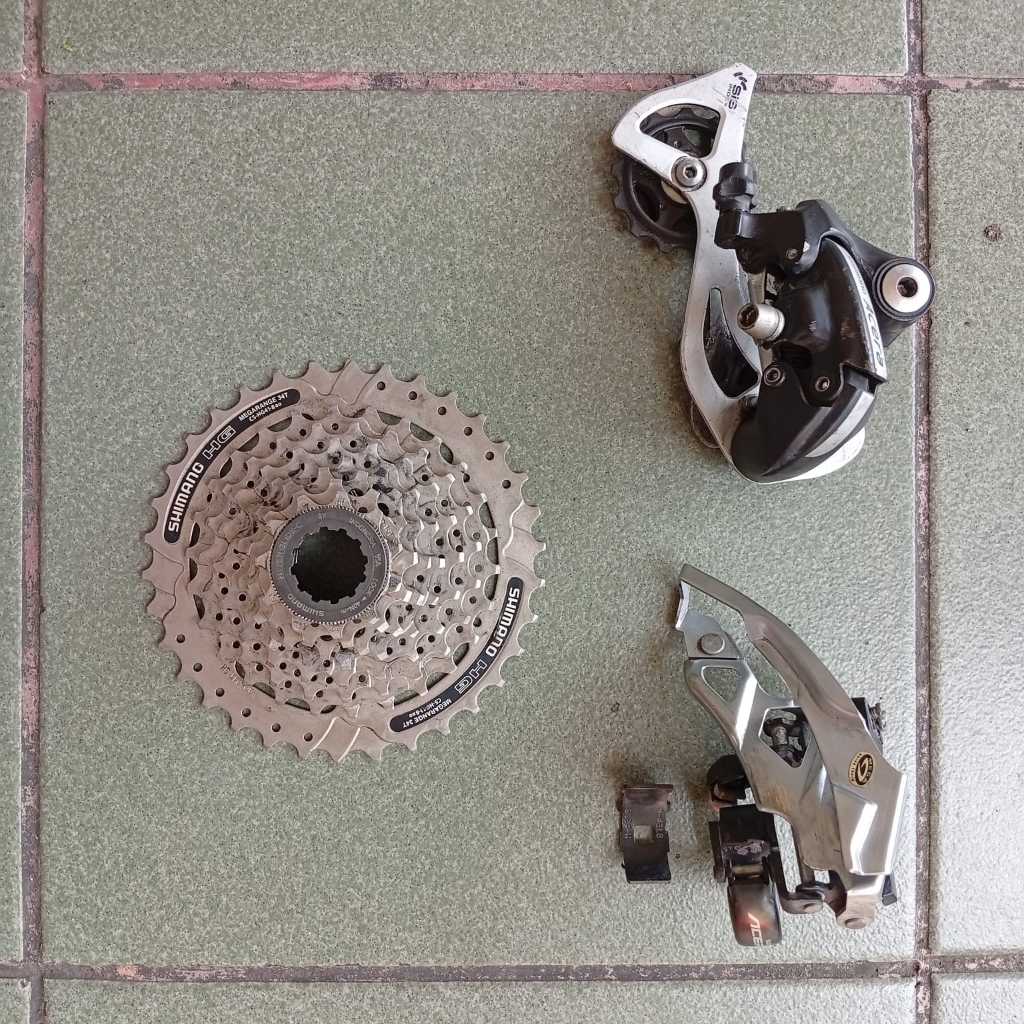 Mini Groupset Shimano Crank Altus MT210, FD RD Sprocket Acera 8 Speed