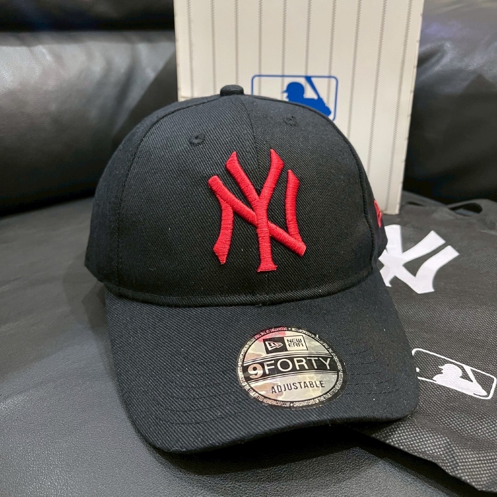 TOPI BASEBALL MLB NY NEW YORK RED LOGO ORIGINAL BLACK