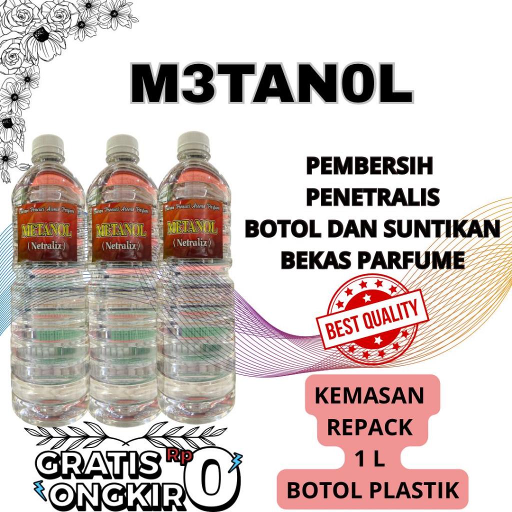 1 LITER PEMBERSIH ATAU PENETRALIS BOTOL DAN SUNTIKAN BEKAS PARFUME KEMASAN REPACK BOTOL PLASTIK