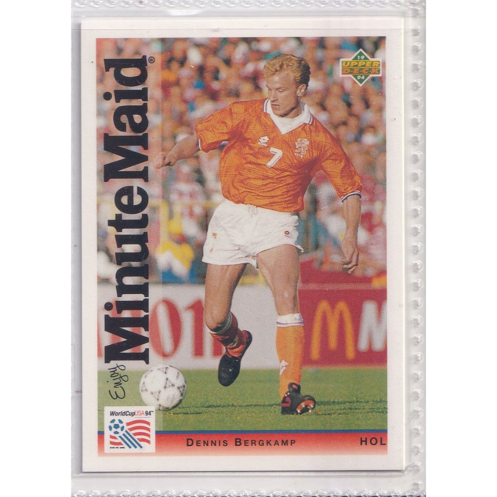 1994 Upper Deck World Cup Minute Maid #24 Dennis Bergkamp