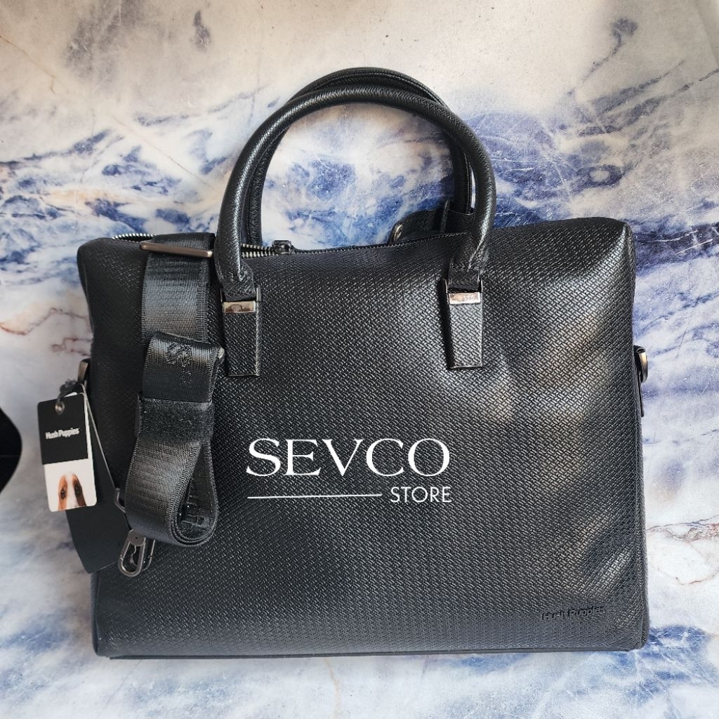 Tas Laptop Leather HUSH PUPPIES AUTHENTIC Frank Document Bag