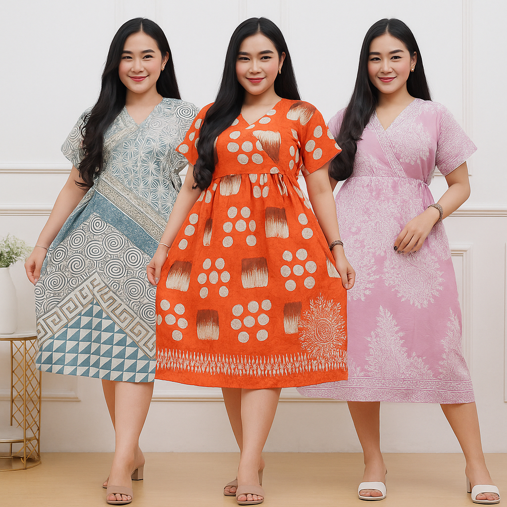 Daster Kimono Panjang Daster Kimono Busui Kimono Batik Dress Kimono Kimono Rayon Homedress Kimono