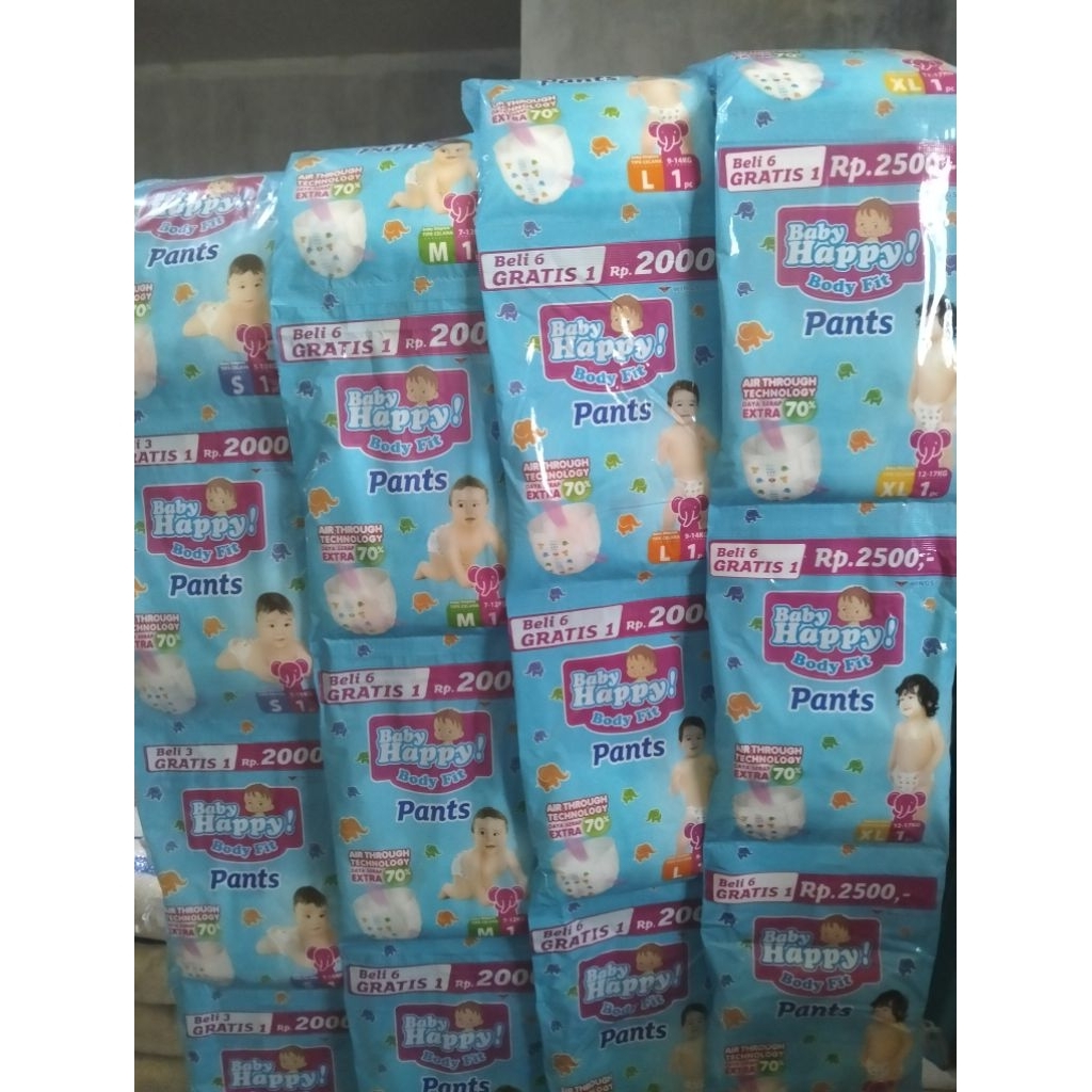 Pampers Baby Happy Ukuran S, M, L, XL