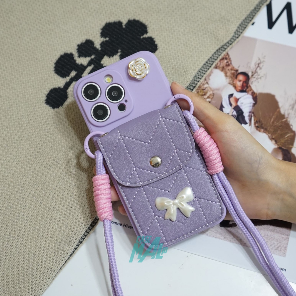 Case Dompet Fashion Elegan Boni Bag For All tipe hp Samsung Realme Vivo Oppo Xiaomi Iphone -Casing H