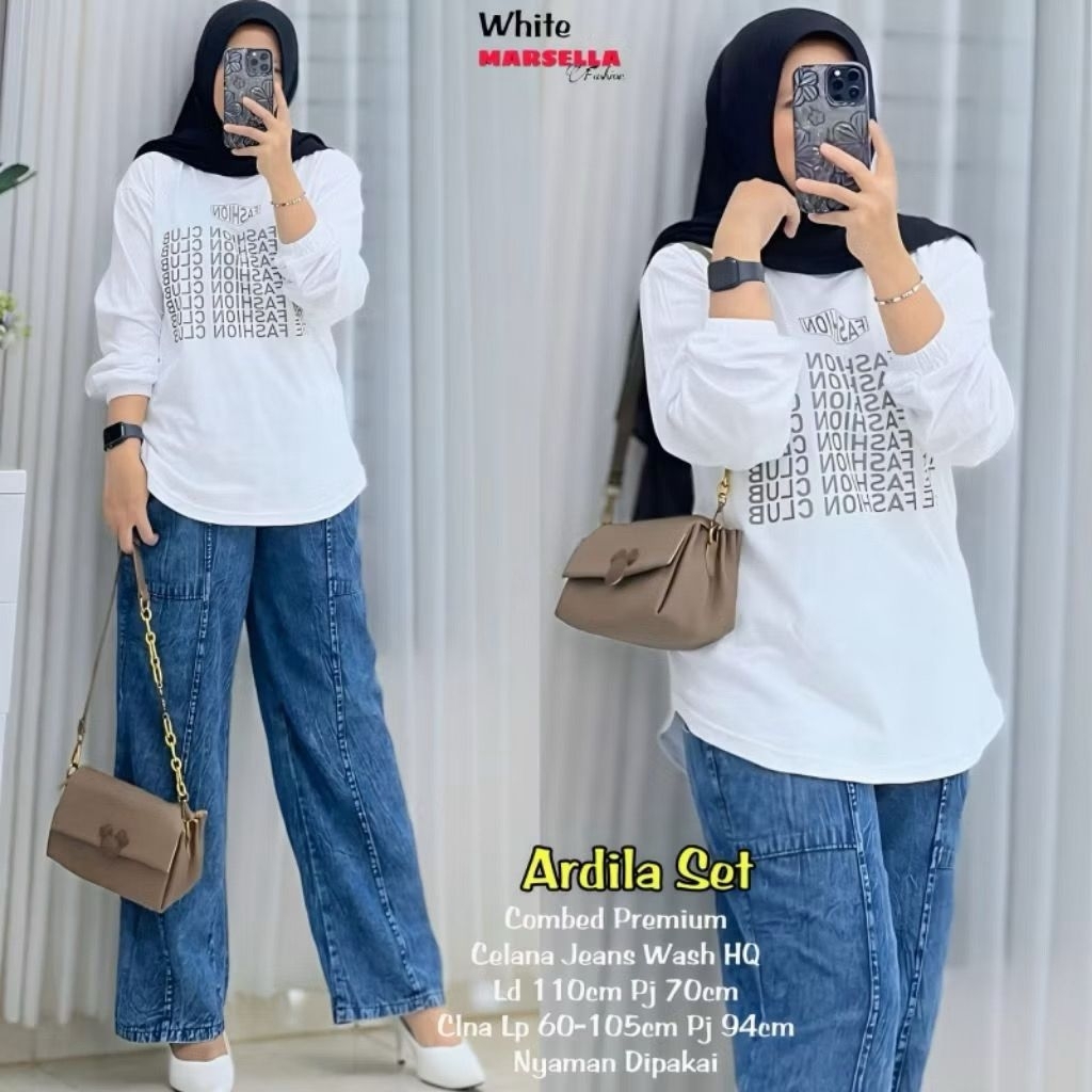 Ardilla Set Baju Wanita Setelan Set Baju wanita Baju Wanita set Celana Fashion Muslim