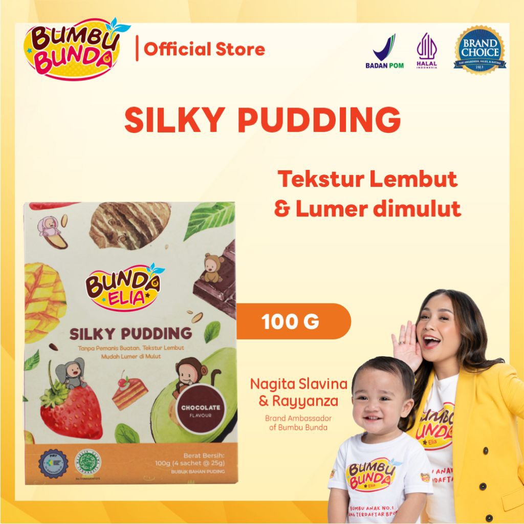 

BUMBU BUNDA ELIA SILKY PUDDING ANAK / SNACK MPASI / SILKY PUDING / CEMILAN ANAK 4X 25g / 100g