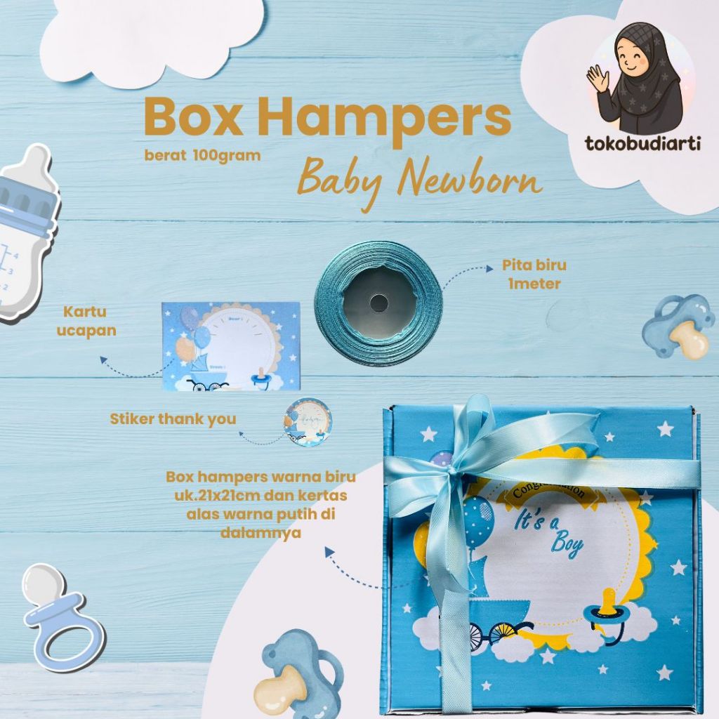 

Box Packaging Hampers Bayi