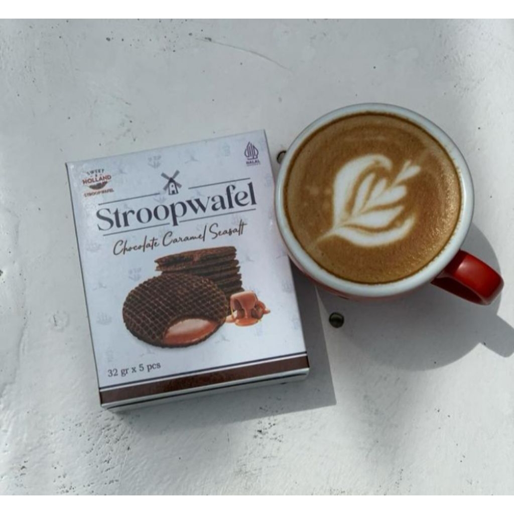 

choco caramel sea salt stroopwafel isi 5 pcs