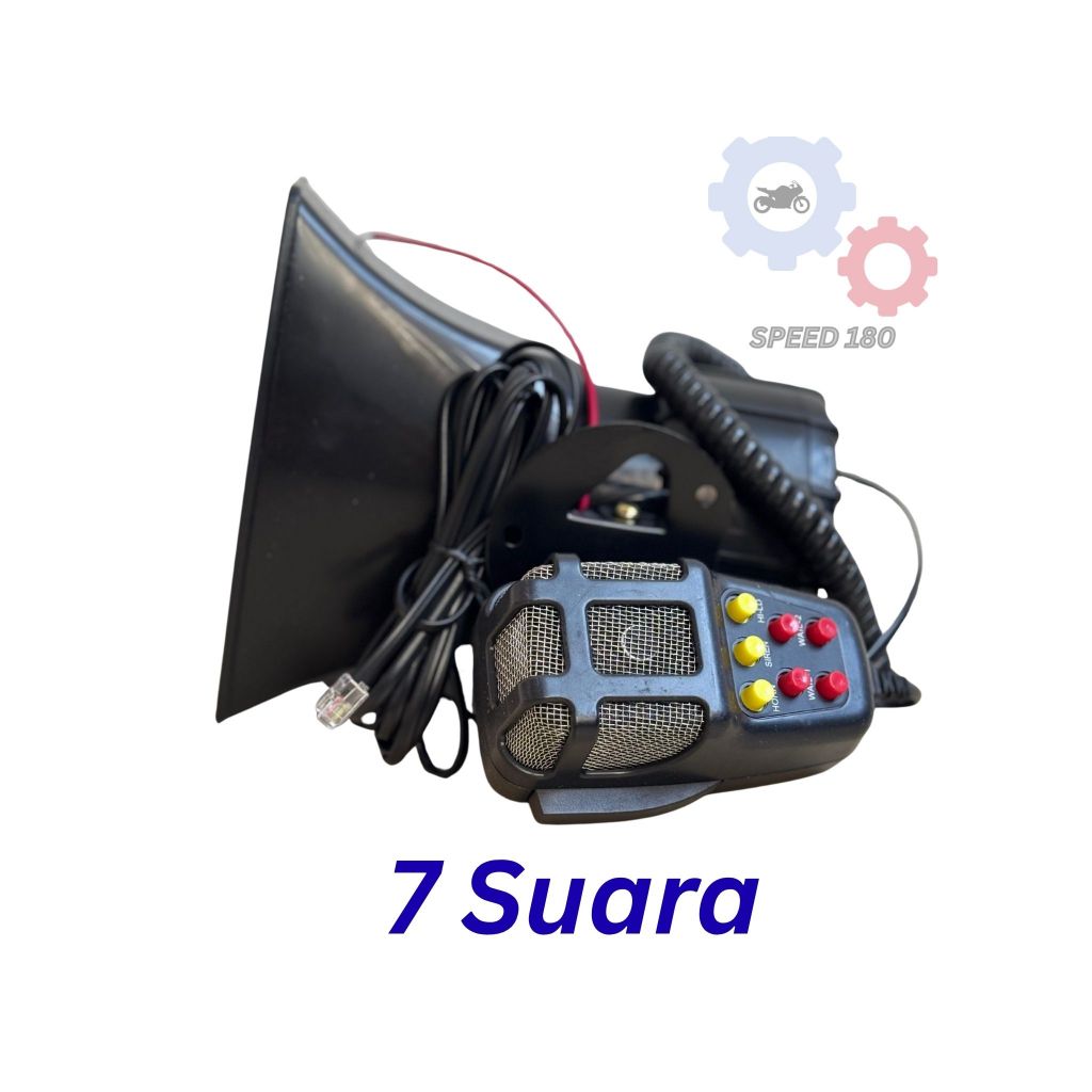 KLAKSON SIRINE TOA 7 SUARA PLUS MIC MOBIL DAN MOTOR.PATWAL, DAMKAR,AMBULANCE