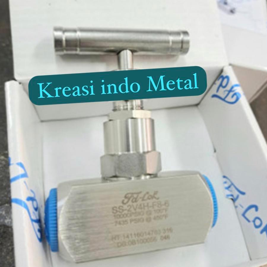 Needle Valve 3/8 inch 10000 psi SS 316 FD-LOK