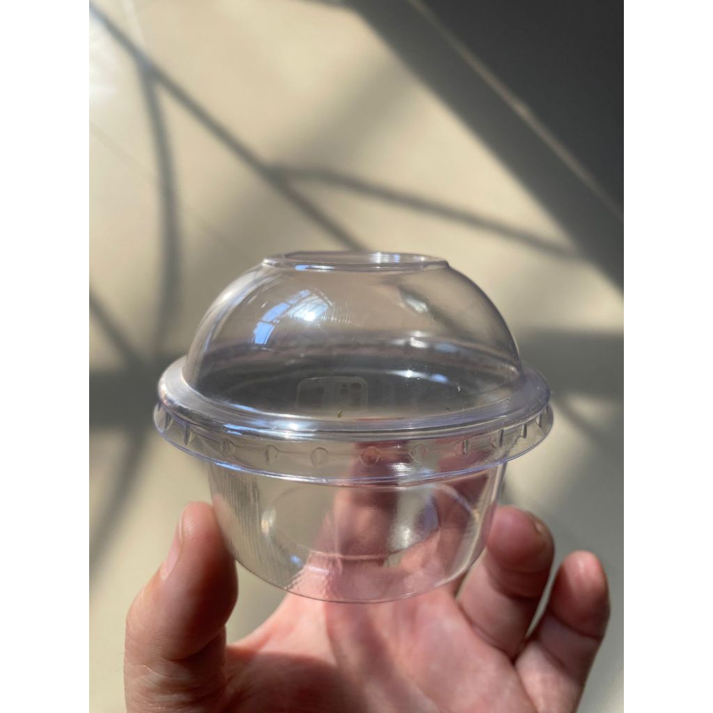 CUP ICE CREAM / PUDING / JELLY TUTUP CEMBUNG BAHAN TEBAL UKURAN 90 ML